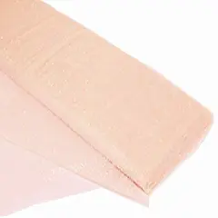 10 Yard Glitter Tulle Fabric Bolt 10 Yards Length for Wedding Party Decoration 54 Inch Width Blush
