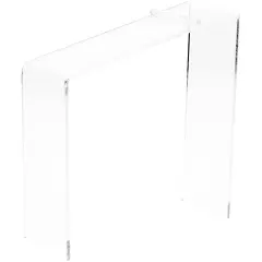 Plymor Clear Acrylic Elevated Heel Shoe Display Riser, 3" W x 9" D x 9" H