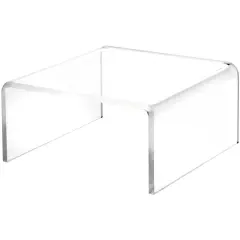 Plymor Clear Acrylic Short Square Display Riser, 2.5" H x 5" W x 5" D (3/16" thick)