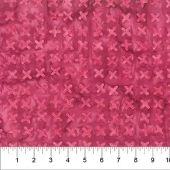 Banyan 83392-23 - JITTERBUG - X Marks the Spot - Raspberry 45" Fabric Per Yard