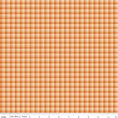 The Awe of Autumn Plaid Orange 43"/44" Fabric Per Yard
