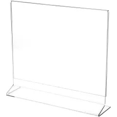 Plymor Clear Acrylic Sign Display / Literature Holder (Side-Load), 11" W x 8.5" H