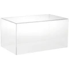 Plymor Clear Acrylic Display Case with Hardwood Base, 16" W x 10" D x 8" H No Base