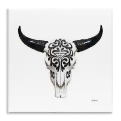 Stupell Industries Fashion Brand Cow Skull Wall Plaque Art Design by Amanda Greenwood
