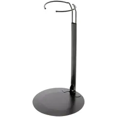 Plymor DSP-90B Black Adjustable Doll Stand, fits 15, 16, 17, 18, 19, 20, and 21 inch Dolls, Waist is 3" - 4" wide, 8" - 11" around