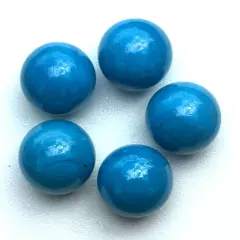 YOU CHOOSE COLOR Glass Marbles 25mm (1 inch) SHOOTER Taw Lot of 5 Turquoise