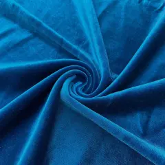 1 Yard Stretch Velvet Fabric for Costumes Dancewear Apparel Upholstery and Crafts 58 60 Inch Width Teal Blue