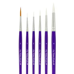 Lines and Swirls 6 Face Painting Brush Set
