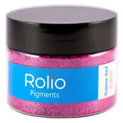 Rolio - 1 Jar Vibrant Holographic Glitter (Rubine Red) - 1 oz