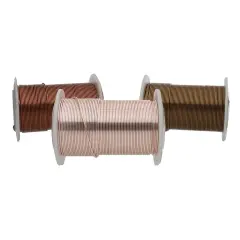 The Beadsmith Wire Elements 26-Gauge Lacquered Tarnish-Resistant Copper Wire for Jewelry Making, 4-34 Yard, 31.09 Meter Spools (Antique Copper, Vintage Bronze, & Rose Gold Color)