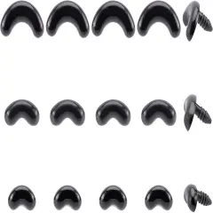 150 Pcs Arc Shape Plastic Safety Eyes Eyebrows, 3 Sizes
