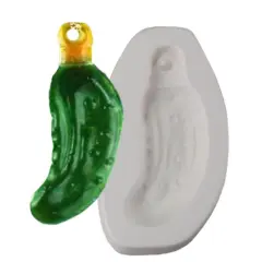 5&rdquo; x 3" x 1.5" Christmas Pickle Ornament Frit Casting Glass Fusing Kiln Mold