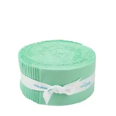 Confetti Cotton 2.5" Strip Roll (Jelly Roll / Rolie Polie) in Sweet Mint byfor Riley Blake (RP-120-SWEETMINT-40)