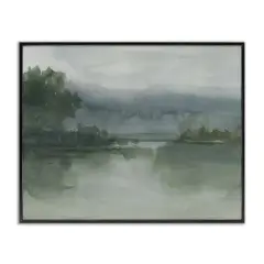 Stupell Industries Muted Lake At Twilight Framed Giclee By Ethan Harper