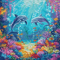 Sea Life L9911 Counted Cross Stitch Kit