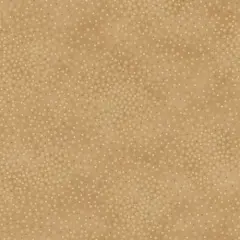 Natural Dark Tan Spotsy Wideback Cotton Fabric per yard