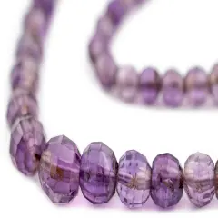 The Bead Chest Graduated Faceted Round Amethyst Beads (6-10mm)