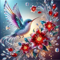 5D Hummingbird Diamond Art Kits for Adults
