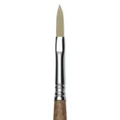 Escoda Futura Synthetic Bristle Brush - Series 5418, Long Filbert, Size 4, Long Handle