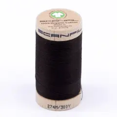 300 Yards Reliable 30wt Organic Cotton Hand Sewing Thread Licorice