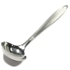 Chef Craft 11" Stainless Steel Serving Ladle with Attractive Brushed Finish Handle
