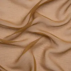 1 Yard Ermine Crinkled Silk Chiffon Fabric Sheer Lightweight Luxury Fashion, 43 Inches Wide