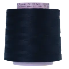 Darkest Blue (9150-0821) | Silk-Finish Cotton 50wt (1829M / 2000Y) | Mettler Thread
