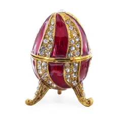 Red Crystal Spire Royal Inspired Imperial Egg 2.5 Inches