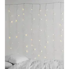 300 LED 12 Strand Twinkling Curtain Light Plug in Warm white