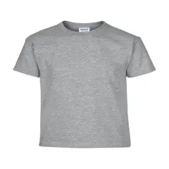 Gildan&reg; Youth Heavy Cotton Short Sleeve Crew-neck T-Shirt SPORT GREY