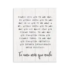 Stupell Industries Te Amo Sin L&iacute;mites Wall Plaque Art