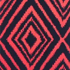 1 Yard Liverpool Knit Geometric Print Fabric for Fashion and Accessories 58/60 Inches Wide Red/Black
