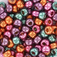 Miyuki 6 Round Seed Bead, Mix - Metallic Rainbow, 22 grams