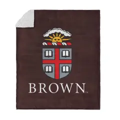 NCAA Ivy League Silk Touch Sherpa Throw Blanket Brown