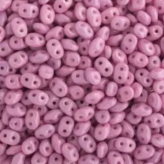 Matubo 2-Hole Czech Glass Opaque Luster Superduo Beads, 100g Lila