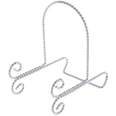 Bard's Twisted Silver Wire Easel, 6" H x 3.625" W x 5.25" D