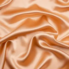 1 Yard Peach Silk Crepe Back Satin Luxurious Smooth Soft Elegant Designer Fabric 44 inch Width