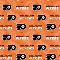 NHL Licensed Philadelphia Flyers Tone on Tone 1199-FLY Cotton Fabric by the Yard