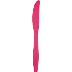 288 pc Bulk Hot Magenta Plastic Knives