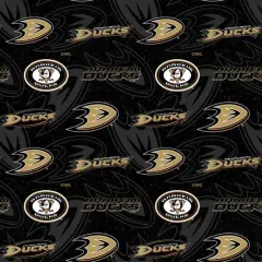 NHL Licensed Anaheim Ducks 1199-DUC Cotton Fabric by the Yard