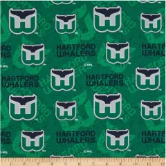 NHL Licensed Hartford Whalers Tone On Tone 1199-WHA Cotton Fabric by the Yard