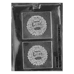 Happy Anniversary Wreath Card Chocolate Mold