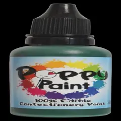 Poppy Paint Green Edible Food Color for Cake Decorating and Chocolate