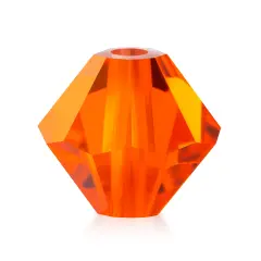 Preciosa 6mm Czech Crystals Bicone Rondelle Beads, 36pcs Hyacinth