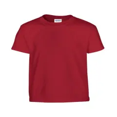 Gildan&reg; Youth Heavy Cotton Crew Neck Short Sleeve T-Shirt CARDINAL RED