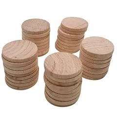 200 Pieces Unfinished Wood Slices, Blank Beech Round Discs for DIY Wooden Crafts(20mm/0.79inch)