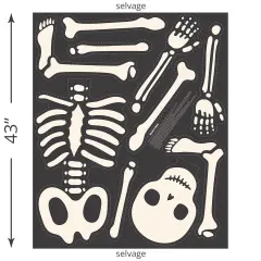 Mr. Bones Jr. Panel (p16039-panel) | Hey Pumpkin | My Mind's Eye | Riley Blake