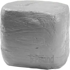 Natural Air-Dry Clay 5lbs, for Sculpting, Wheel Throwing, Hand Building, All-Purpose Modeling Clay 5lbs for Sculpting (Gray 5LBs)