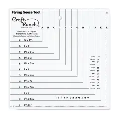 Non-Slip Flying Geese Tool Quilting Ruler Template - 8.5" x 8.5"
