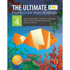 The IXL Ultimate 4th Grade Math Workbook, Activity Book for Kids Ages 9-10 Covering Addition, Subtraction, Multiplication, Division, Fractions, Decimals, Geometry, and More Mathematics